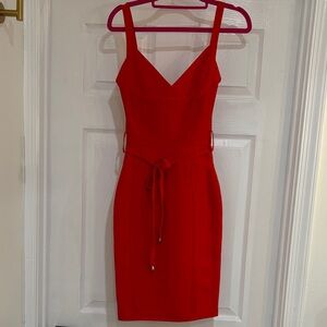Elegant Holiday Bodycon Red Dress XS never worn!